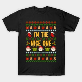 Nice and Naughty Ugly Christmas Matching Sweatshirts T-Shirt